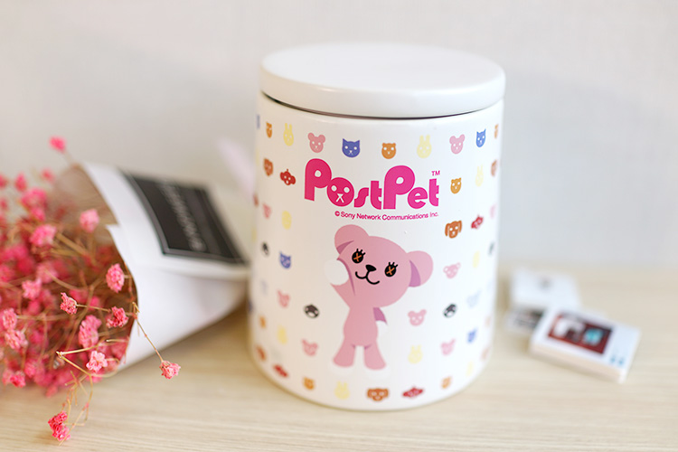 PostPet電郵寵物　MOMO熊 附蓋陶瓷收納罐 11cm
